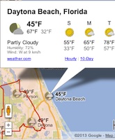 Cold overnight in Daytona / Headline Surfer